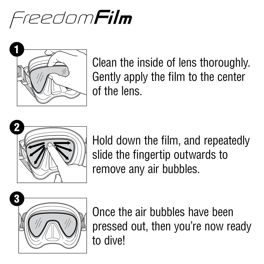 TUSA Anti-Fog Freedom Film for all Scuba/Snorkeling