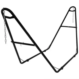 Universal Multi-Use Heavy-Duty Steel Hammock Stand - Black
