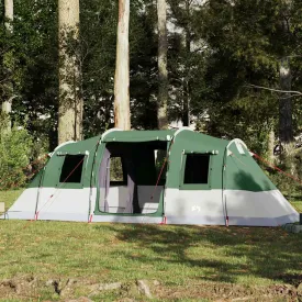 vidaXL Family Tent Tunnel 6-Person Green Waterproof