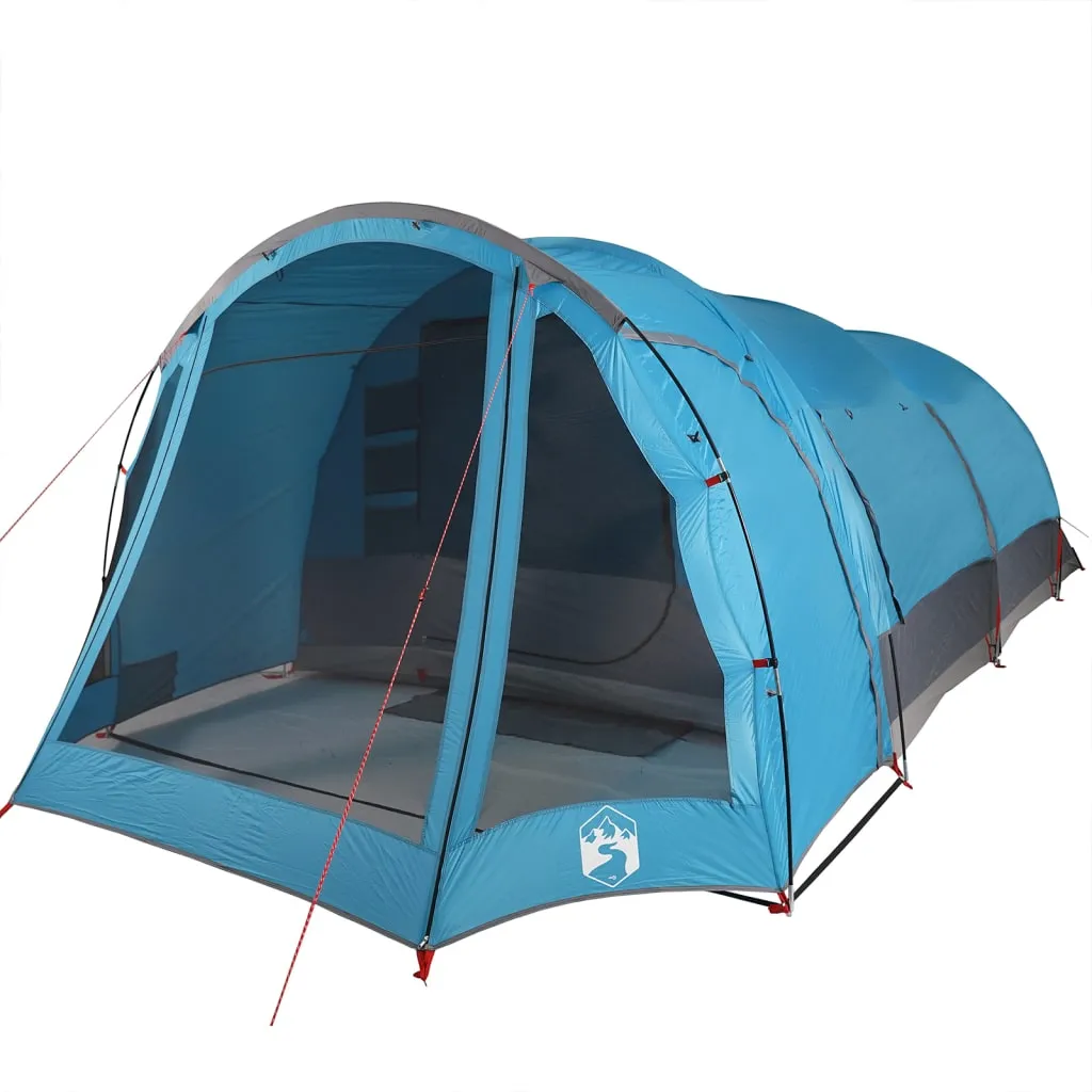 vidaXL Family Tent Tunnel 8-Person Blue Waterproof