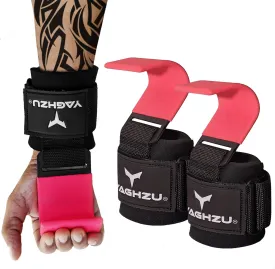 Weight Lifting Hooks, Padded Weight Lifting Straps Wrist Straps for Men and Women, Premium Deadlift Straps for Weightlifting and Powerlifting, Weight Lifting Gloves for Pull Ups